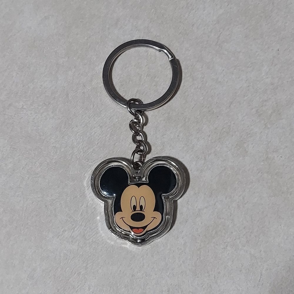 Disney Mickey Mouse Head Spinner Key Ring